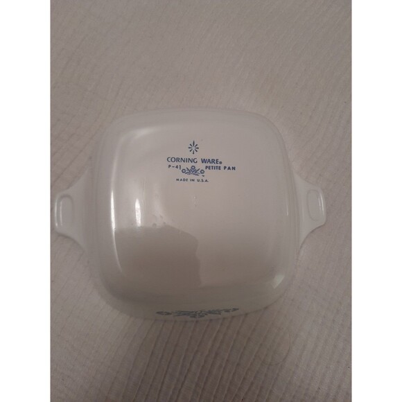 Corning Ware Blue Cornflower Mini Casserole Dishes Set of 4 Vintage - Picture 2 of 7